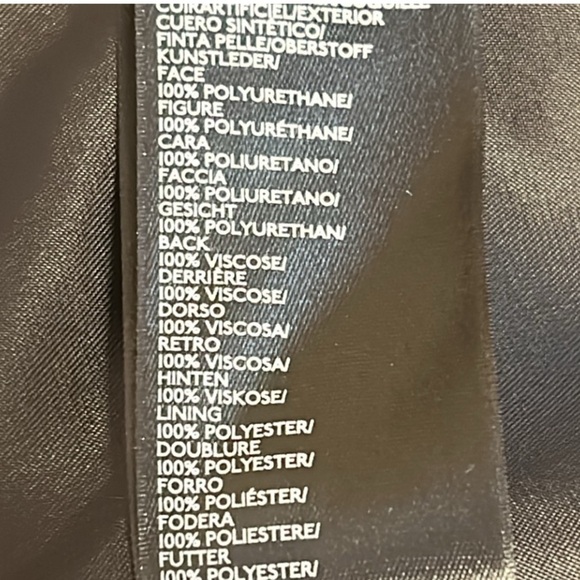 Urban Outfitters Snoh Faux Leather Pink, Blue, Silver Metallic Jacket sz Large - Picture 14 of 16